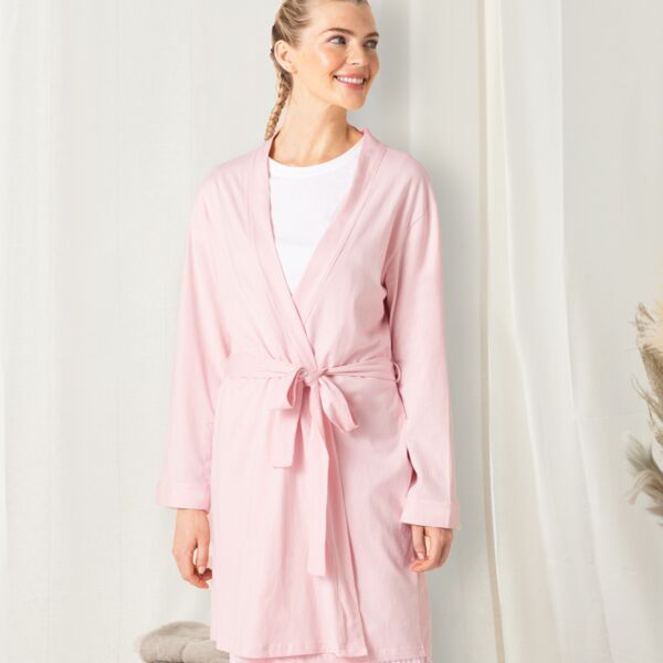 Towel City Ladies Cotton Wrap Robe Thumbnail